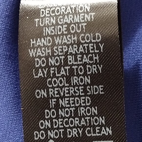 (NWT) Antthony: Embellished Pullover Poncho Top, Size 2X, Cobalt Blue - Picture 8 of 9